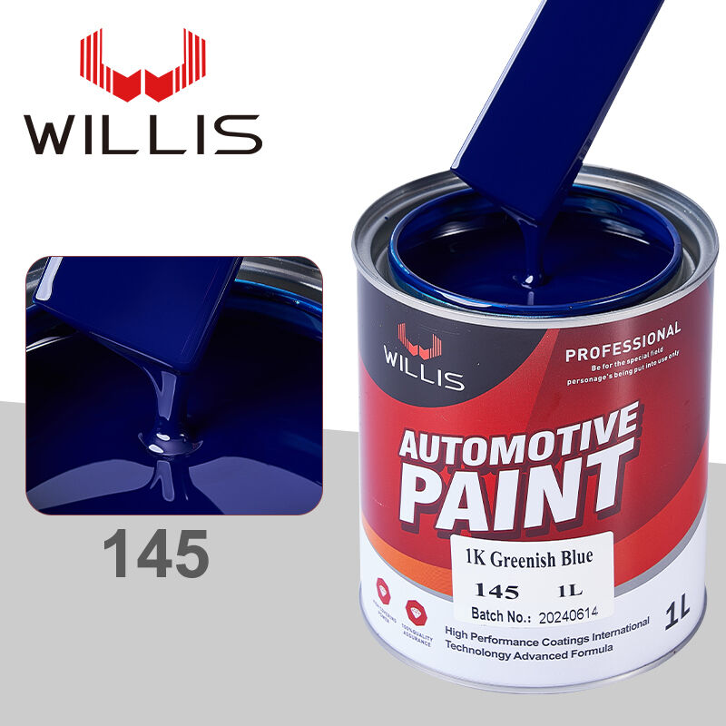 Car Paint 1K Greenish Blue Automotive Solid Color Basecoat with Acrylic Resin Liquid Coating Spray Auto Refinish Paint