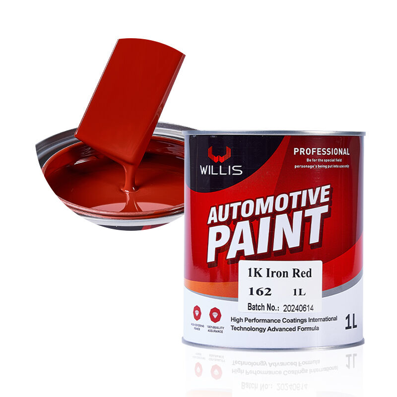 Hot Selling 1K Auto Coating Paint High-Performance Acrylic Resin Iron Red Metallic Tones Automotive Refinish Car Paint Low Price