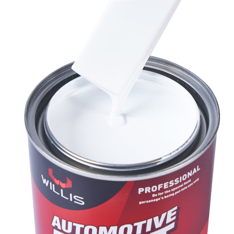 Good Price Extra White Auto Base Car Repair Coating 1k Acrylic Resin Paint with Thinner High Quality Car Refinish Paint