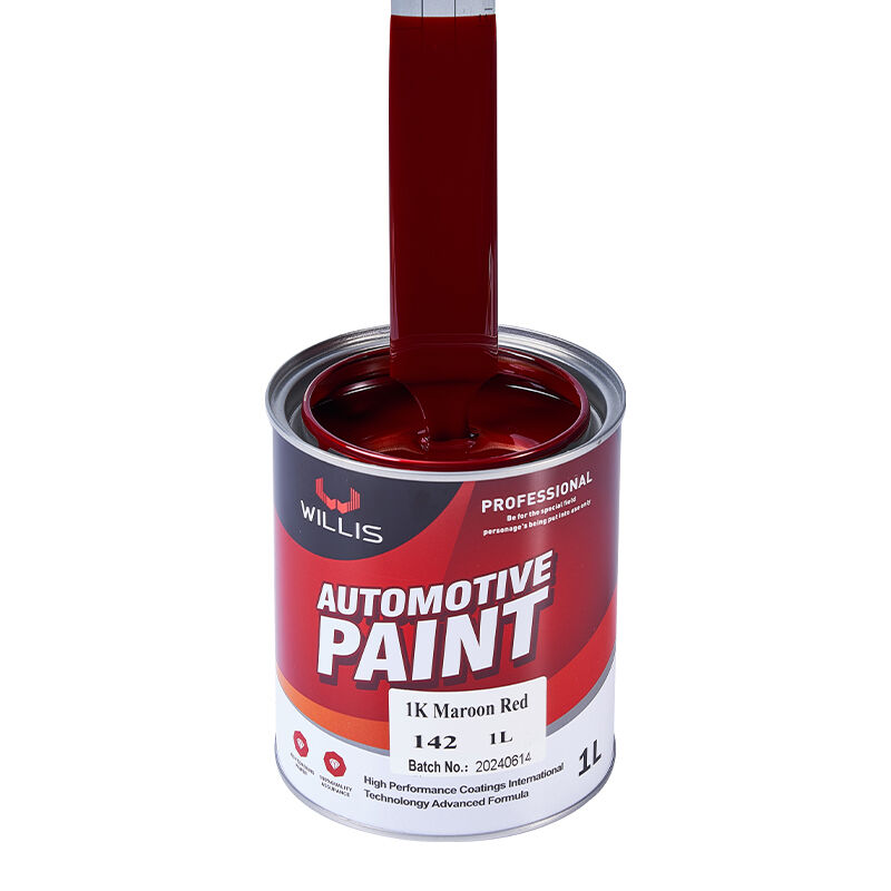 China Supplier Car Paint Restore Quick-Drying 1k Maroon Red Car Repair & Refinish Paint Thinner