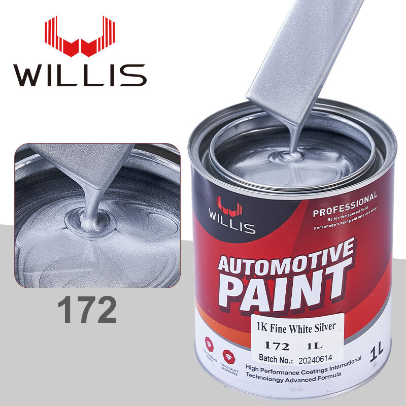 Hot Selling Willis 1K Fine White Silver Polyurethane Thinner Auto Repair Car Acrylic Resin Liquid Coating Paint Spray Mixed