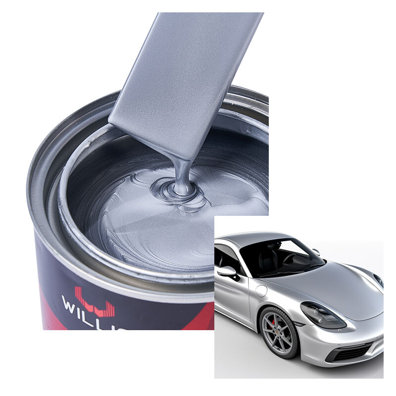 High Quality 1K Silver Plated Car Paint with Strong Metallic Texture Factory-provided Spray Paint Thinner Mainly Acrylic Resin