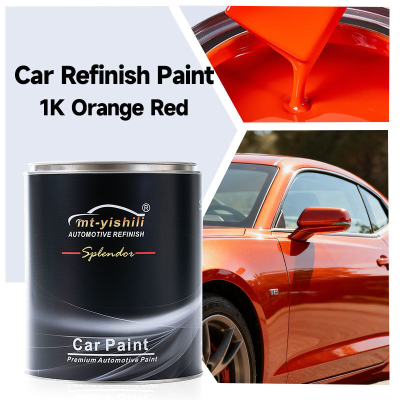 1K Orange Red Factory Supply All Auto Body Supplies: Epoxy Primer, Car Paint, Acrylic Varnish, Thinner | with Body Putty