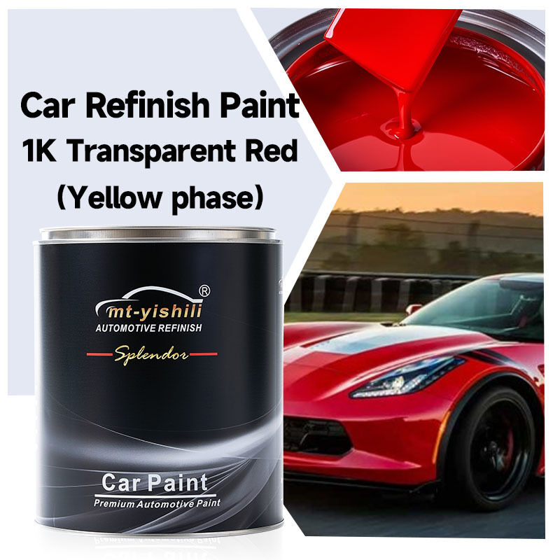 1K Transparent Red Car Paint for Custom Automotive Refinishing - Acrylic Resin Coating with Thinner,2k Clear Coat Automotive
