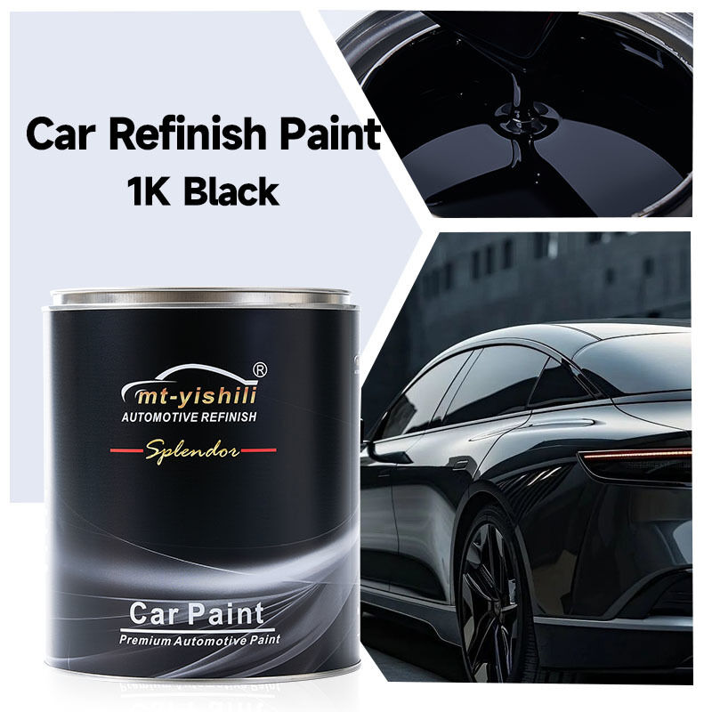High Quality 1K Black Acrylic Coating , Automotive Refinishing Wholesale Price, 1L/4L Sizes
