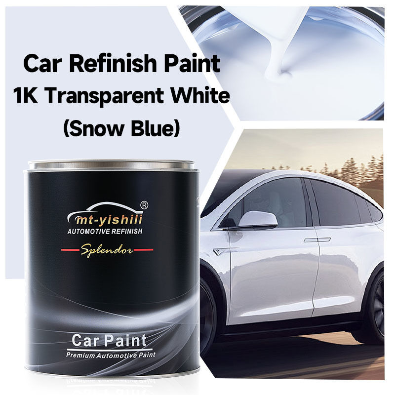 Mt-yishili Brand 1K Transparent White Automotive Repair Liquid Coating High Performance Eco-Friendly Acrylic Resin Spray