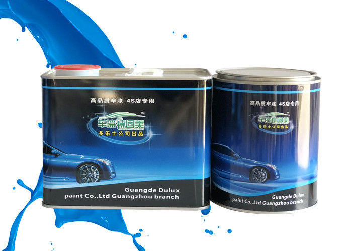 Mixed Blue Shining Silver Metallic Automotive Paint Heat Resistant Adjustable Size