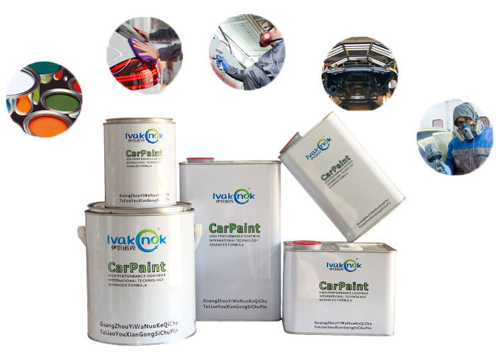 Metallic Red Auto Body Painting , Spray Gun Washing Thinner Auto Body