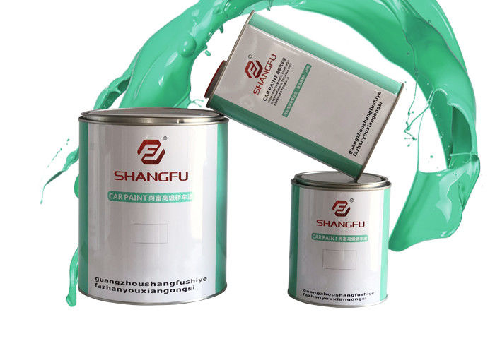 Bright Light Waterproof Outdoor Paint , Green Iron Spray Metal Primer Paint