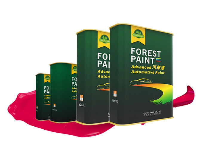 Durable Epoxy Automotive Acrylic Paint Two Pack Metallic Red