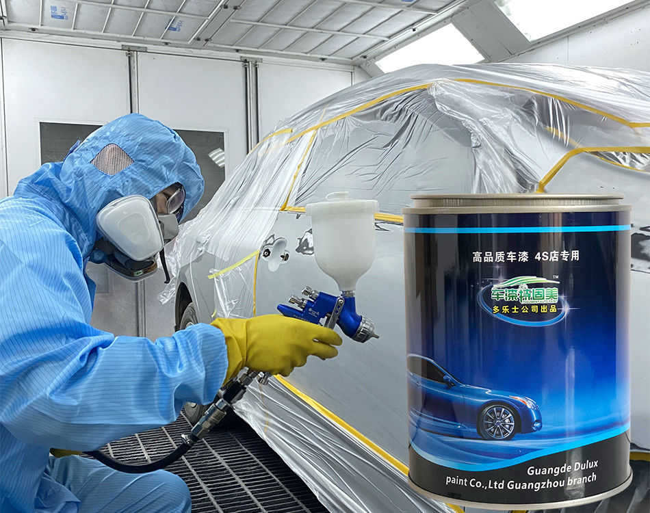 1K Base Auto Refinish Paint Fast Drying Solid White Strong Hiding Power