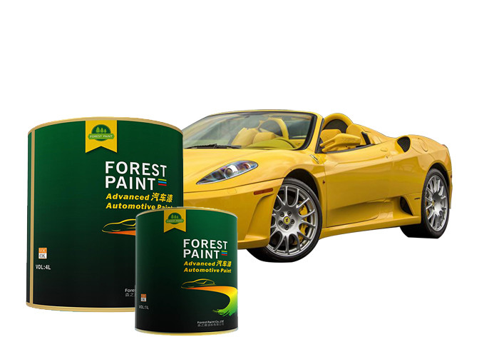 Yellow High Gloss 1k Basecoat Car Paint Thinner
